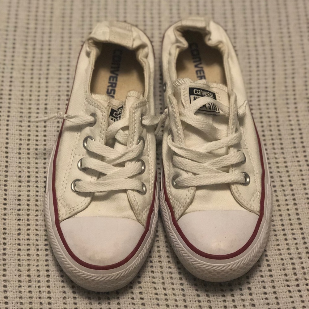 White slip-on converse